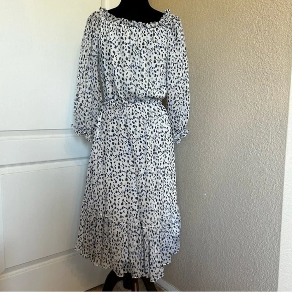 Diane Von Furstenberg Silk high/low Hem Dress Size 4‎ - Picture 2 of 7